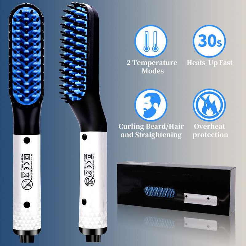 Hair Straightener Hair Comb Brush Men Beard Straightener